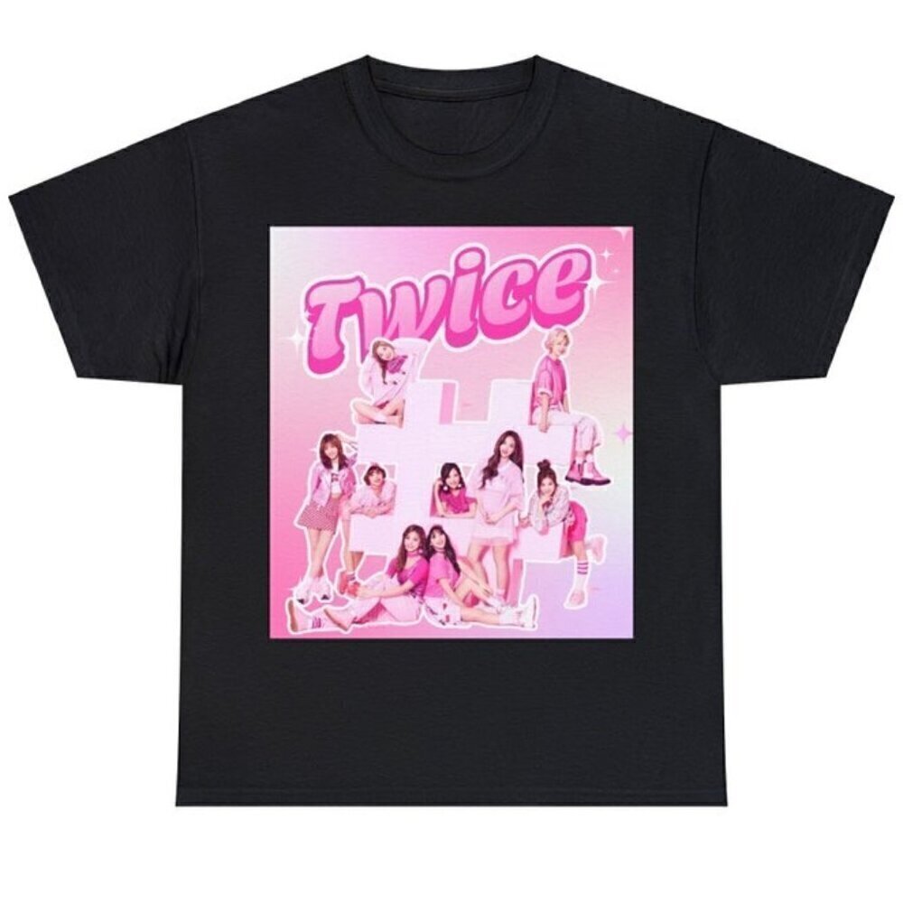 Twice Kpop Y2K Retro Graphic Girl Group T-Shirt